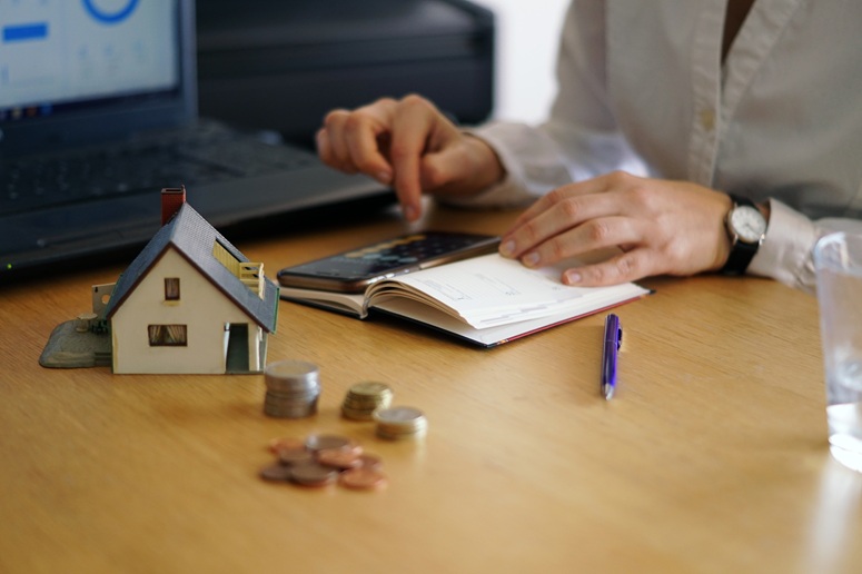 going over real estate paperwork