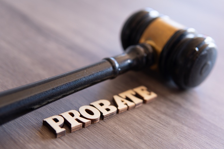 gavel with word probate